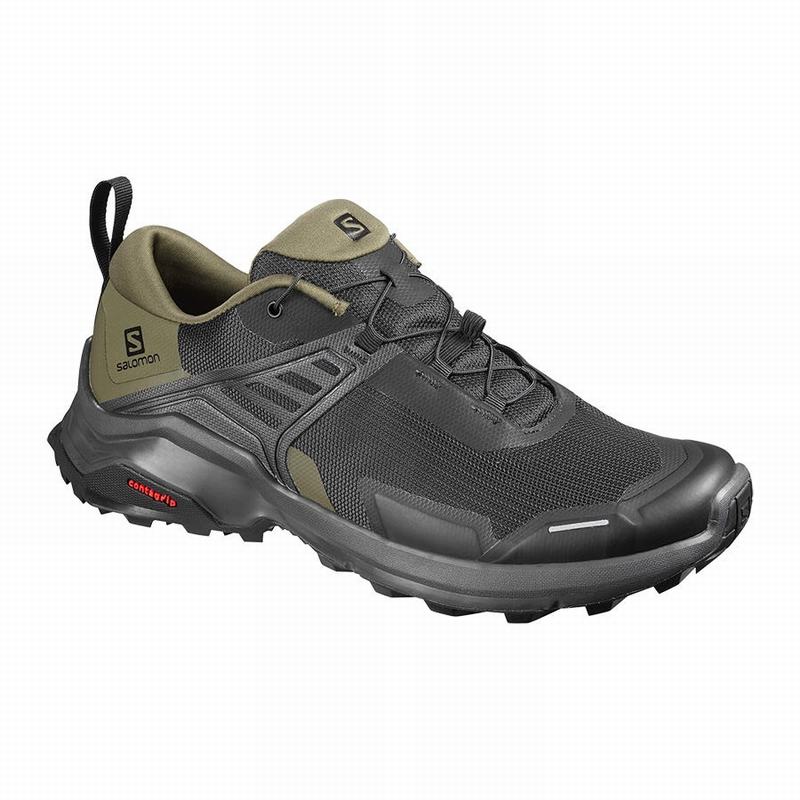 Salomon Israel X RAISE - Mens Hiking Shoes - Black/Purple (JUYX-26485)